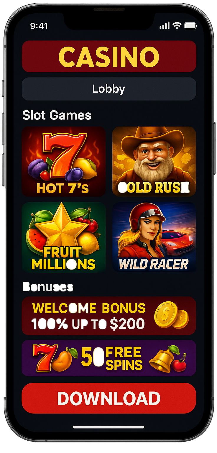 Mobile Casino Gaming Interface